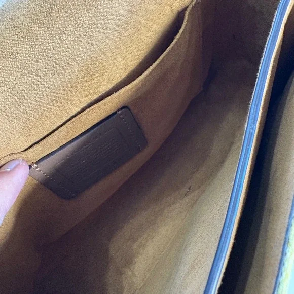 Coach Lonnie Crossbody Bag In Signature Jacquard Gold/Retro Yellow C8307 - Picture 13 of 16